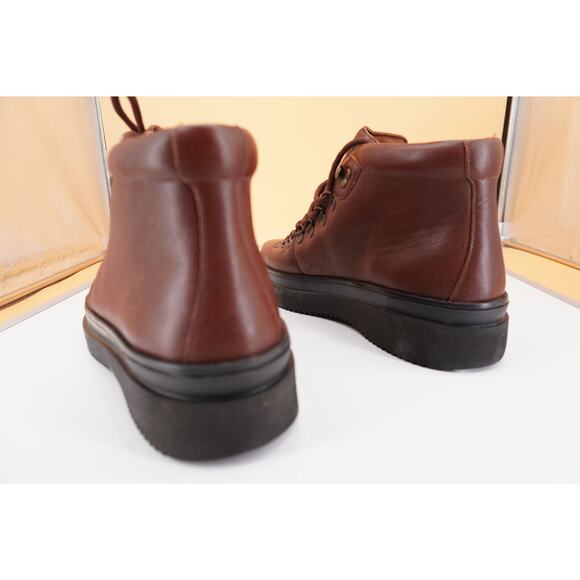 Allen Edmonds Knox High Brown Leather Sneaker Boot Size 9.5 New Ultralight $475 - Picture 4 of 9